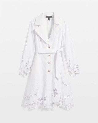 ジャケット・アウター 3WAYTULLE EMBROIDERY DOCKING TRENCH COAT Embroidered Cutwork Trench Coat | White House Black Market